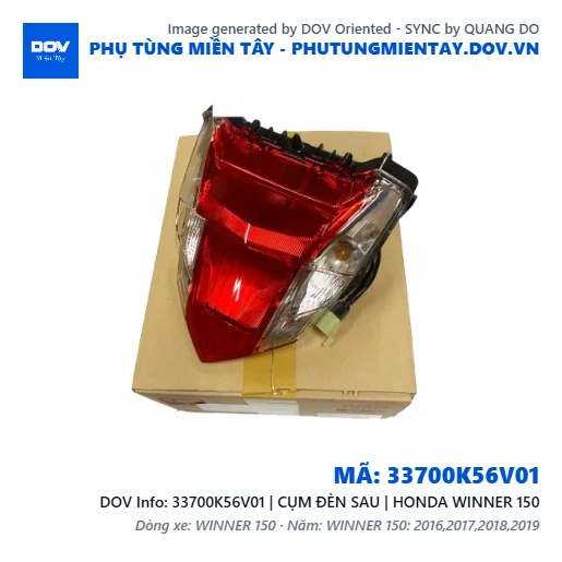 33700K56V01 | CỤM ĐÈN SAU | HONDA WINNER 150 — 33700K56V01