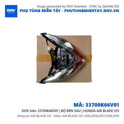 33700K66V01 | BỘ ĐÈN SAU | HONDA AIR BLADE 125 — 33700K66V01