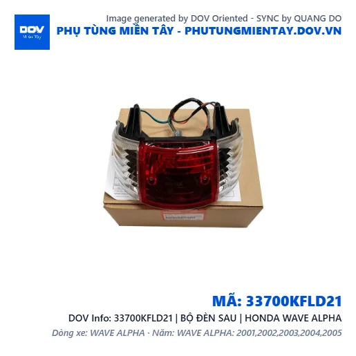 33700KFLD21 | BỘ ĐÈN SAU | HONDA WAVE ALPHA — 33700KFLD21