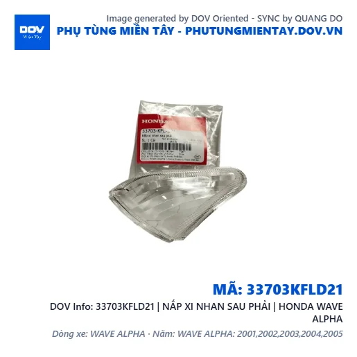 33703KFLD21 | NẮP XI NHAN SAU PHẢI | HONDA WAVE ALPHA — 33703KFLD21