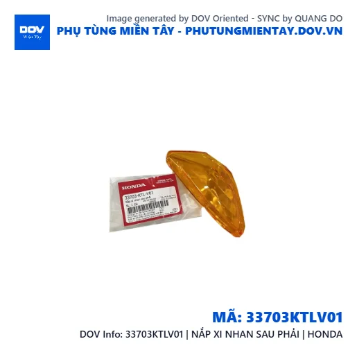 33703KTLV01 | NẮP XI NHAN SAU PHẢI | HONDA — 33703KTLV01