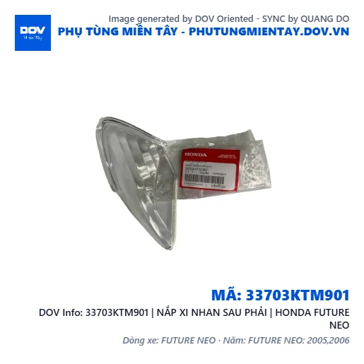 33703KTM901 | NẮP XI NHAN SAU PHẢI | HONDA FUTURE NEO — 33703KTM901