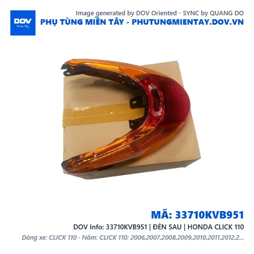 33710KVB951 | ĐÈN SAU | HONDA CLICK 110 — 33710KVB951