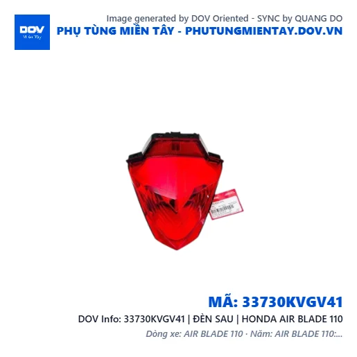 33730KVGV41 | ĐÈN SAU | HONDA AIR BLADE 110 — 33730KVGV41