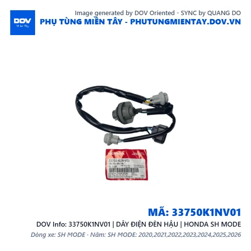 33750K1NV01 | DÂY ĐIỆN ĐÈN HẬU | HONDA SH MODE — 33750K1NV01