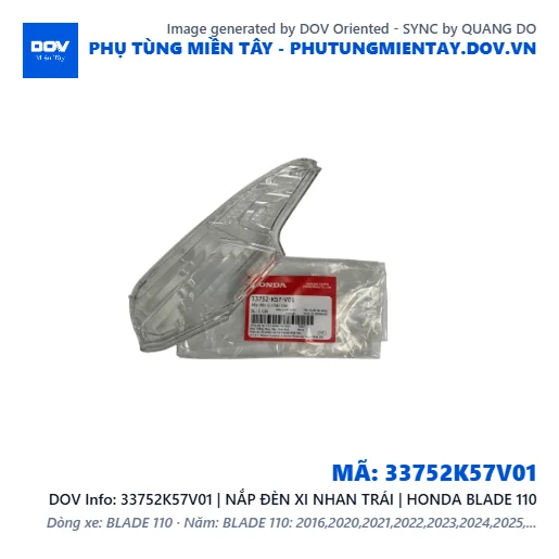 33752K57V01 | NẮP ĐÈN XI NHAN TRÁI | HONDA BLADE 110 — 33752K57V01