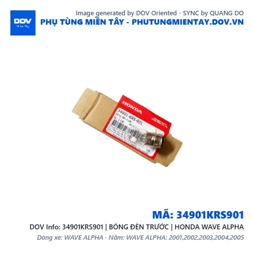 34901KRS901 | BÓNG ĐÈN TRƯỚC | HONDA WAVE ALPHA — 34901KRS901