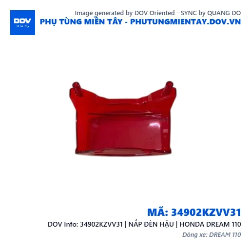 34902KZVV31 | NẮP ĐÈN HẬU | HONDA DREAM 110 — 34902KZVV31