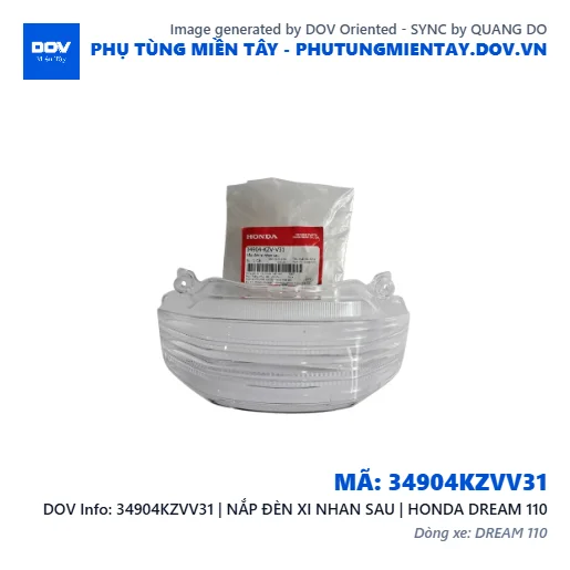 34904KZVV31 | NẮP ĐÈN XI NHAN SAU | HONDA DREAM 110 — 34904KZVV31