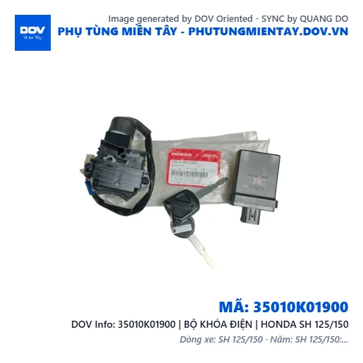 35010K01900 | BỘ KHÓA ĐIỆN | HONDA SH 125/150 — 35010K01900