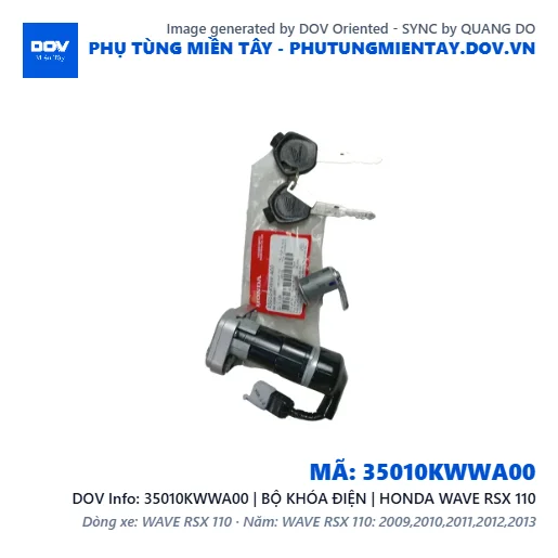 35010KWWA00 | BỘ KHÓA ĐIỆN | HONDA WAVE RSX 110 — 35010KWWA00