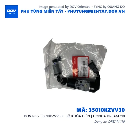 35010KZVV30 | BỘ KHÓA ĐIỆN | HONDA DREAM 110 — 35010KZVV30