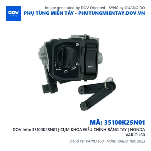 35100K2SN01 | CỤM KHÓA ĐIỀU CHỈNH BẰNG TAY | HONDA VARIO 160 — 35100K2SN01
