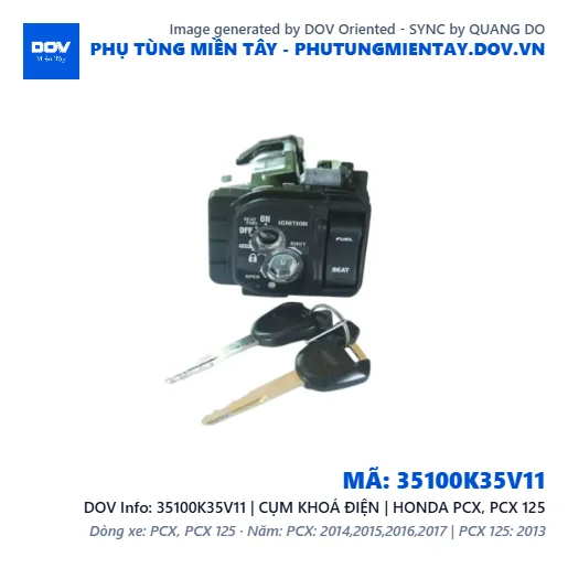 35100K35V11 | CỤM KHOÁ ĐIỆN | HONDA PCX, PCX 125 — 35100K35V11