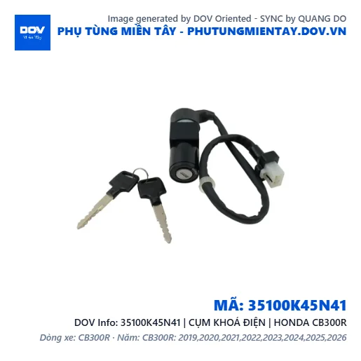35100K45N41 | CỤM KHOÁ ĐIỆN | HONDA CB300R — 35100K45N41