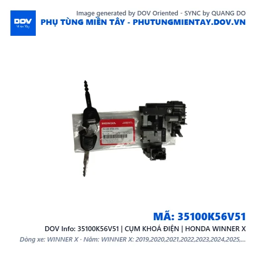 35100K56V51 | CỤM KHOÁ ĐIỆN | HONDA WINNER X — 35100K56V51