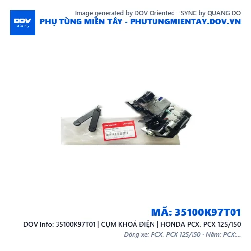 35100K97T01 | CỤM KHOÁ ĐIỆN | HONDA PCX, PCX 125/150 — 35100K97T01