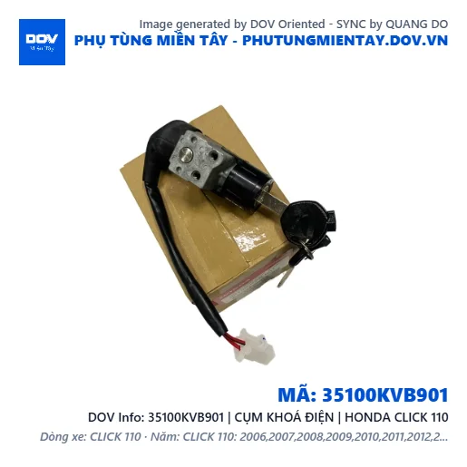 35100KVB901 | CỤM KHOÁ ĐIỆN | HONDA CLICK 110 — 35100KVB901
