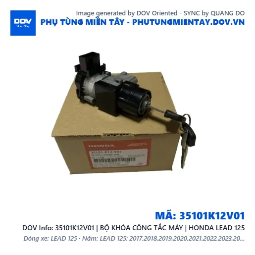 35101K12V01 | BỘ KHÓA CÔNG TẮC MÁY | HONDA LEAD 125 — 35101K12V01