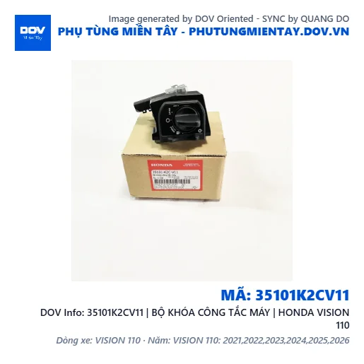 35101K2CV11 | BỘ KHÓA CÔNG TẮC MÁY | HONDA VISION 110 — 35101K2CV11