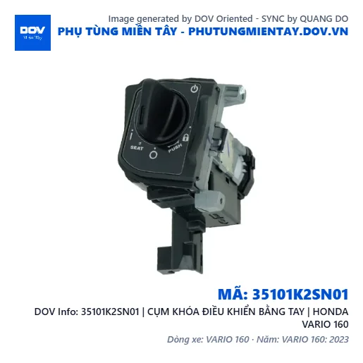 35101K2SN01 | CỤM KHÓA ĐIỀU KHIỂN BẰNG TAY | HONDA VARIO 160 — 35101K2SN01