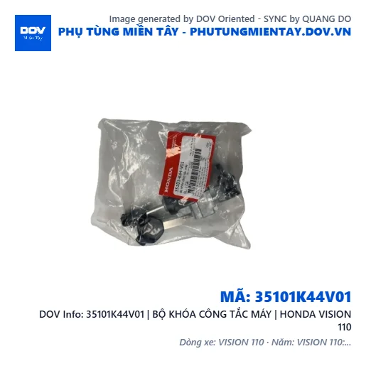 35101K44V01 | BỘ KHÓA CÔNG TẮC MÁY | HONDA VISION 110 — 35101K44V01