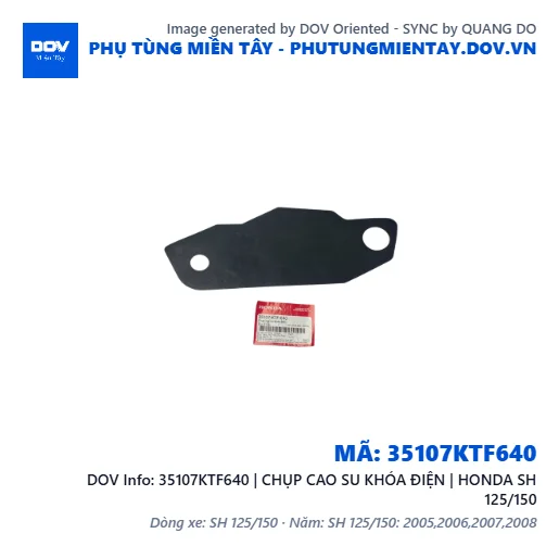 35107KTF640 | CHỤP CAO SU KHÓA ĐIỆN | HONDA SH 125/150 — 35107KTF640