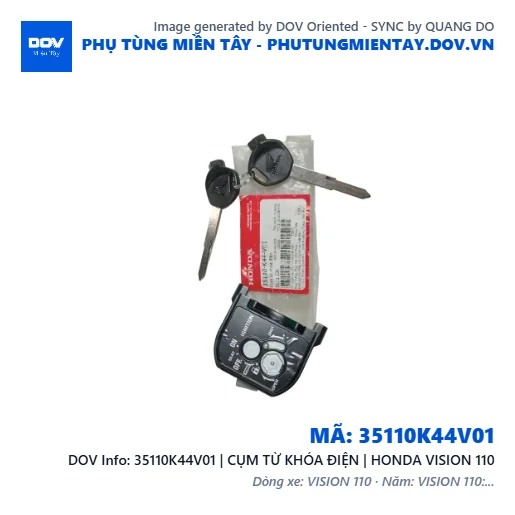 35110K44V01 | CỤM TỪ KHÓA ĐIỆN | HONDA VISION 110 — 35110K44V01