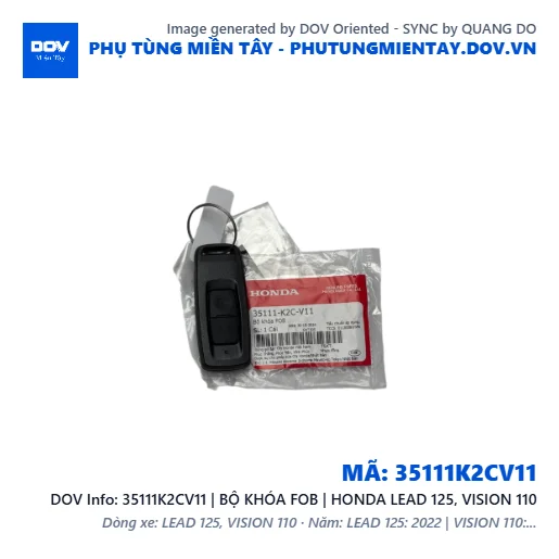 35111K2CV11 | BỘ KHÓA FOB | HONDA LEAD 125, VISION 110 — 35111K2CV11