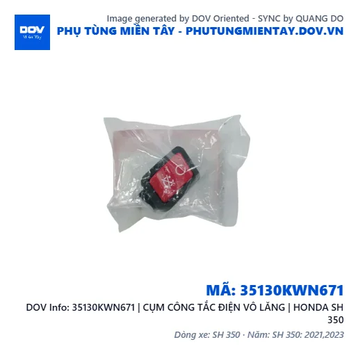 35130KWN671 | CỤM CÔNG TẮC ĐIỆN VÔ LĂNG | HONDA SH 350 — 35130KWN671