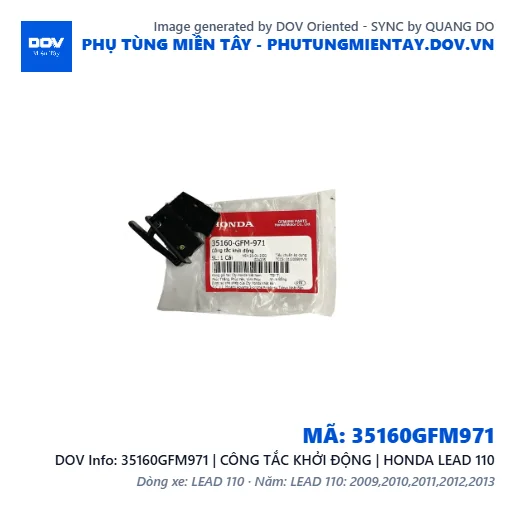 35160GFM971 | CÔNG TẮC KHỞI ĐỘNG | HONDA LEAD 110 — 35160GFM971