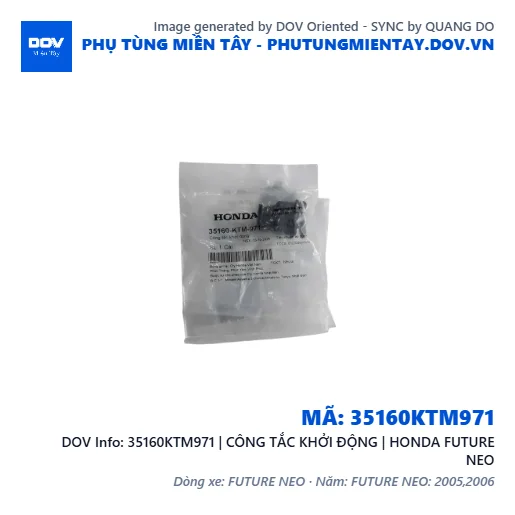 35160KTM971 | CÔNG TẮC KHỞI ĐỘNG | HONDA FUTURE NEO — 35160KTM971