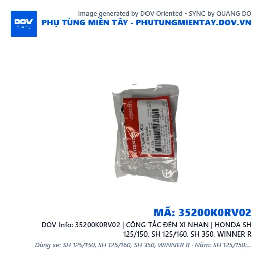 35200K0RV02 | CÔNG TẮC ĐÈN XI NHAN | HONDA SH 125/150, SH 125/160, SH 350, WINNER R — 35200K0RV02