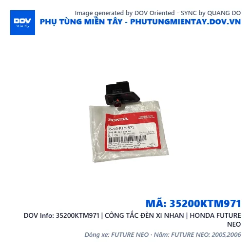 35200KTM971 | CÔNG TẮC ĐÈN XI NHAN | HONDA FUTURE NEO — 35200KTM971