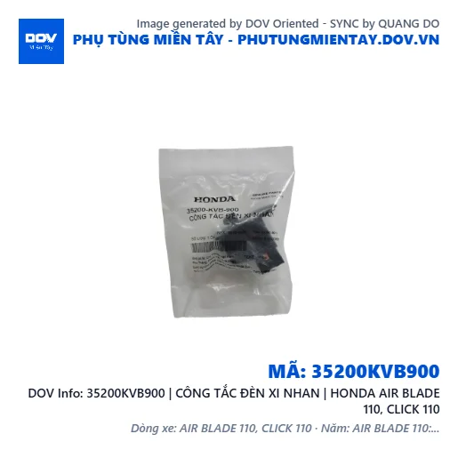 35200KVB900 | CÔNG TẮC ĐÈN XI NHAN | HONDA AIR BLADE 110, CLICK 110 — 35200KVB900
