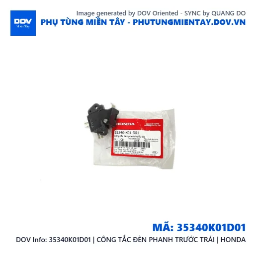 35340K01D01 | CÔNG TẮC ĐÈN PHANH TRƯỚC TRÁI | HONDA  — 35340K01D01