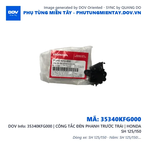 35340KFG000 | CÔNG TẮC ĐÈN PHANH TRƯỚC TRÁI | HONDA SH 125/150 — 35340KFG000