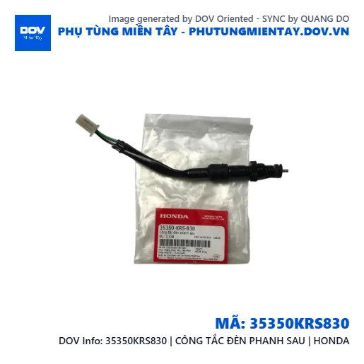 35350KRS830 | CÔNG TẮC ĐÈN PHANH SAU | HONDA — 35350KRS830
