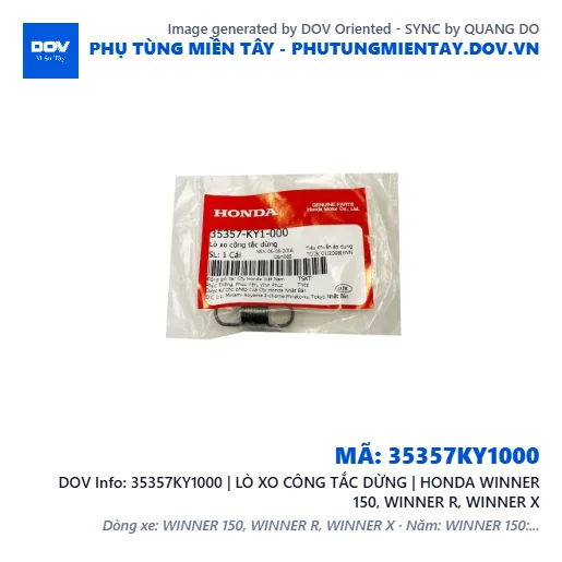 35357KY1000 | LÒ XO CÔNG TẮC DỪNG | HONDA WINNER 150, WINNER R, WINNER X — 35357KY1000