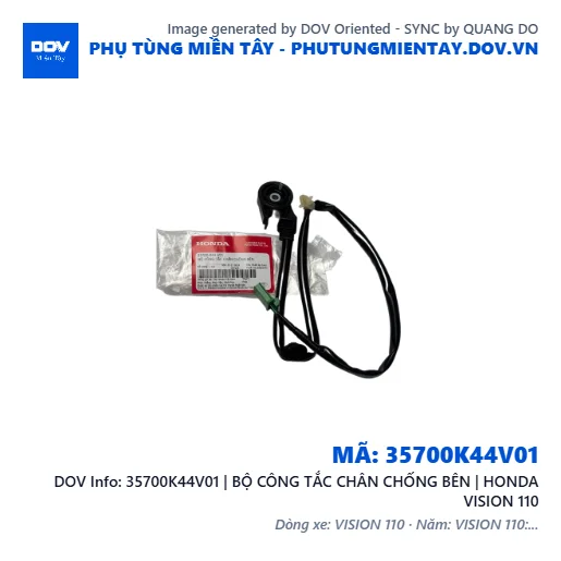 35700K44V01 | BỘ CÔNG TẮC CHÂN CHỐNG BÊN | HONDA VISION 110 — 35700K44V01