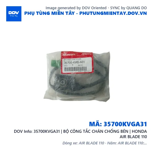 35700KVGA31 | BỘ CÔNG TẮC CHÂN CHỐNG BÊN | HONDA AIR BLADE 110 — 35700KVGA31