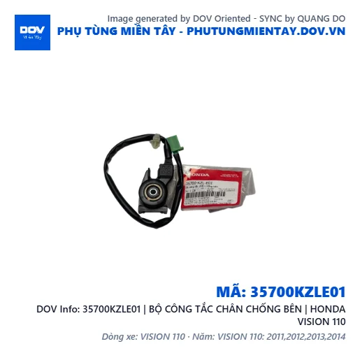 35700KZLE01 | BỘ CÔNG TẮC CHÂN CHỐNG BÊN | HONDA VISION 110 — 35700KZLE01
