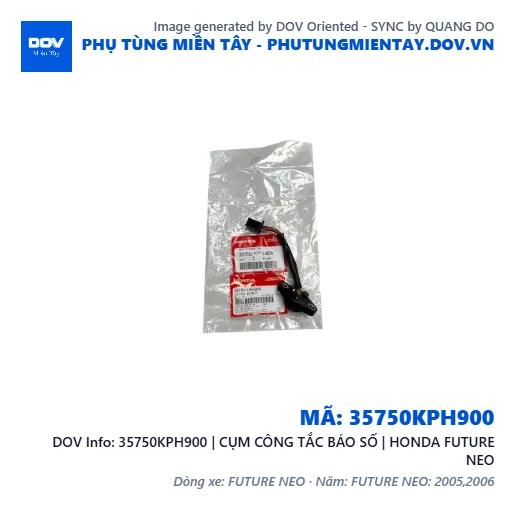 35750KPH900 | CỤM CÔNG TẮC BÁO SỐ | HONDA FUTURE NEO — 35750KPH900