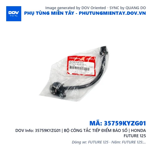 35759KYZG01 | BỘ CÔNG TẮC TIẾP ĐIỂM BÁO SỐ | HONDA FUTURE 125 — 35759KYZG01