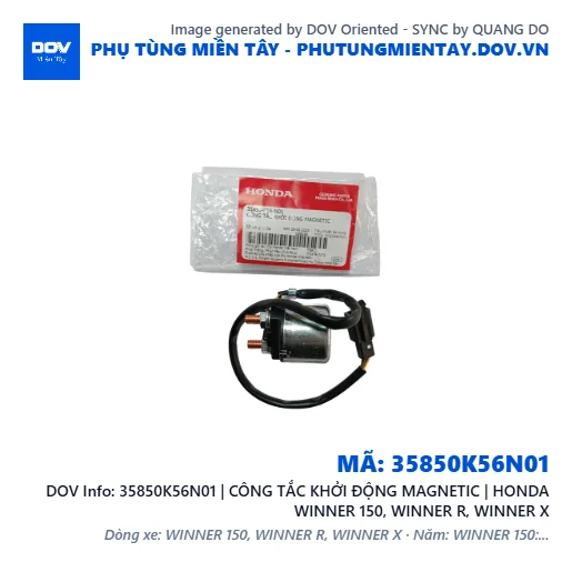 35850K56N01 | CÔNG TẮC KHỞI ĐỘNG MAGNETIC | HONDA WINNER 150, WINNER R, WINNER X — 35850K56N01
