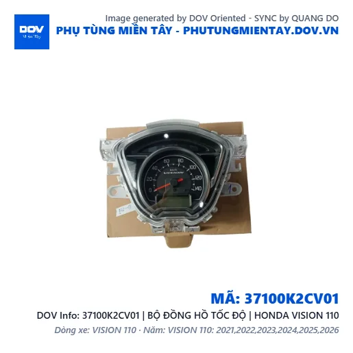 37100K2CV01 | BỘ ĐỒNG HỒ TỐC ĐỘ | HONDA VISION 110 — 37100K2CV01