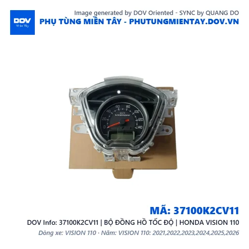 37100K2CV11 | BỘ ĐỒNG HỒ TỐC ĐỘ | HONDA VISION 110 — 37100K2CV11