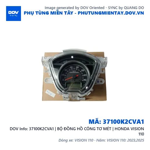 37100K2CVA1 | BỘ ĐỒNG HỒ CÔNG TƠ MÉT | HONDA VISION 110 — 37100K2CVA1