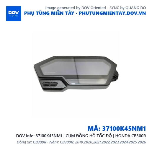 37100K45NM1 | CỤM ĐỒNG HỒ TỐC ĐỘ | HONDA CB300R — 37100K45NM1