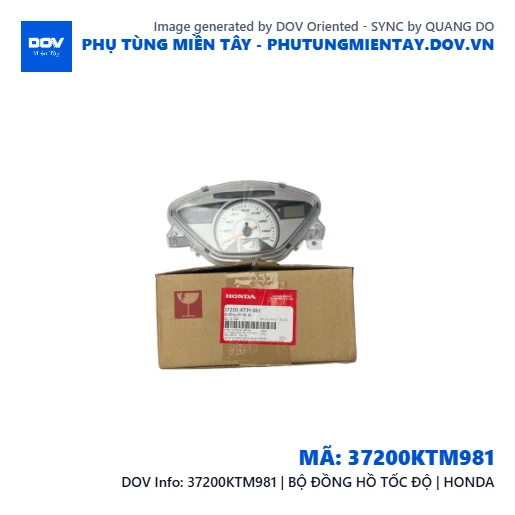 37200KTM981 | BỘ ĐỒNG HỒ TỐC ĐỘ | HONDA — 37200KTM981